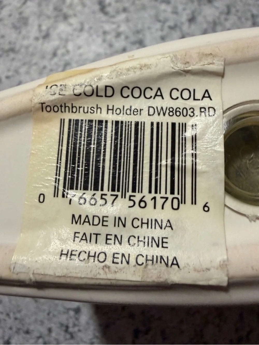 Vintage Coca-Cola Ceramic Toothbrush Holder | 